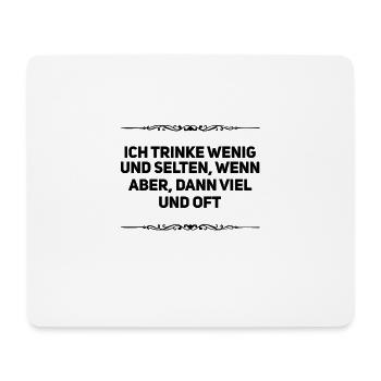 trinken ist mein Ding - Mousepad (Querformat) - Weiß - Vorne
