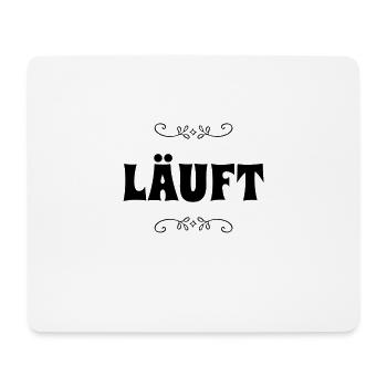 es läuft - Mousepad (Querformat) - Weiß - Vorne