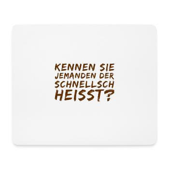 Frau Schnellsch - Mousepad (Querformat) - Weiß - Vorne