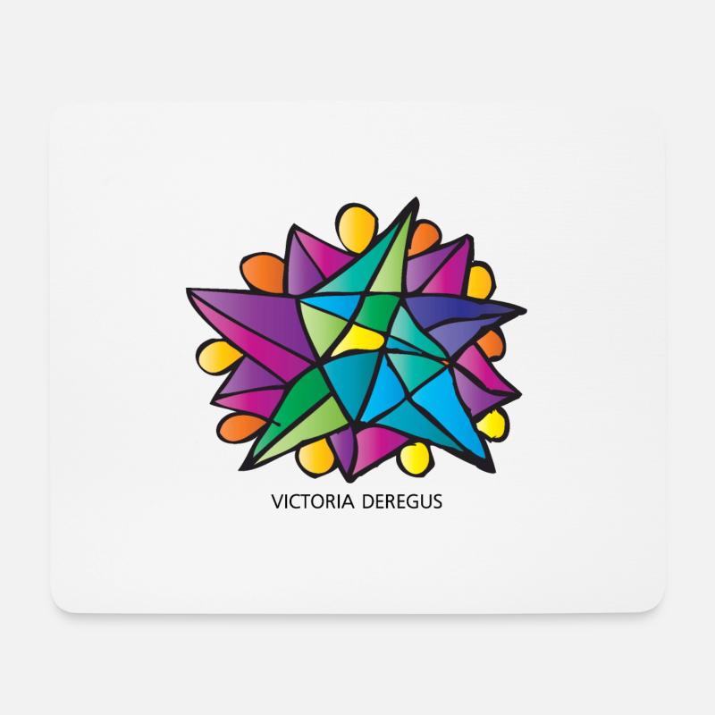 Weihnachtsstern von Victoria Deregus 02 - Mousepad (Querformat) - Weiß