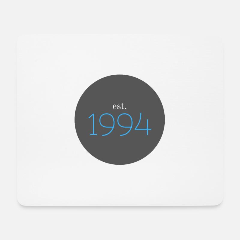 est. 1994, Geburtstag, Birthday, Date, 90er, Jahr - Mousepad (Querformat) - Weiß