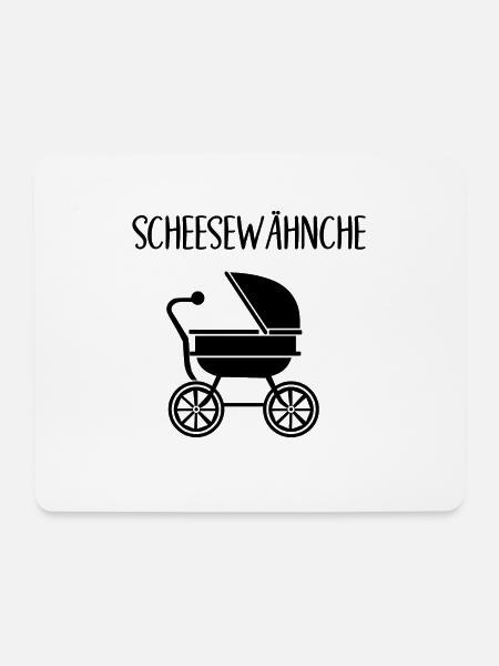 Scheesewähnche - Mousepad (Querformat) - Weiß