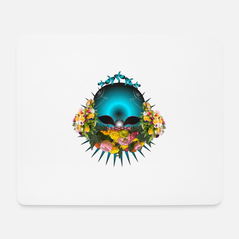 Mysteriöser Außerirdischer - Mousepad (Querformat) - Weiß