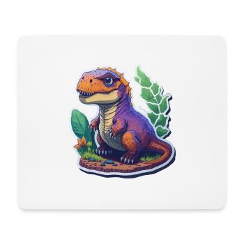 Dinosaur Baby - Mousepad (Querformat) - Weiß - Vorne