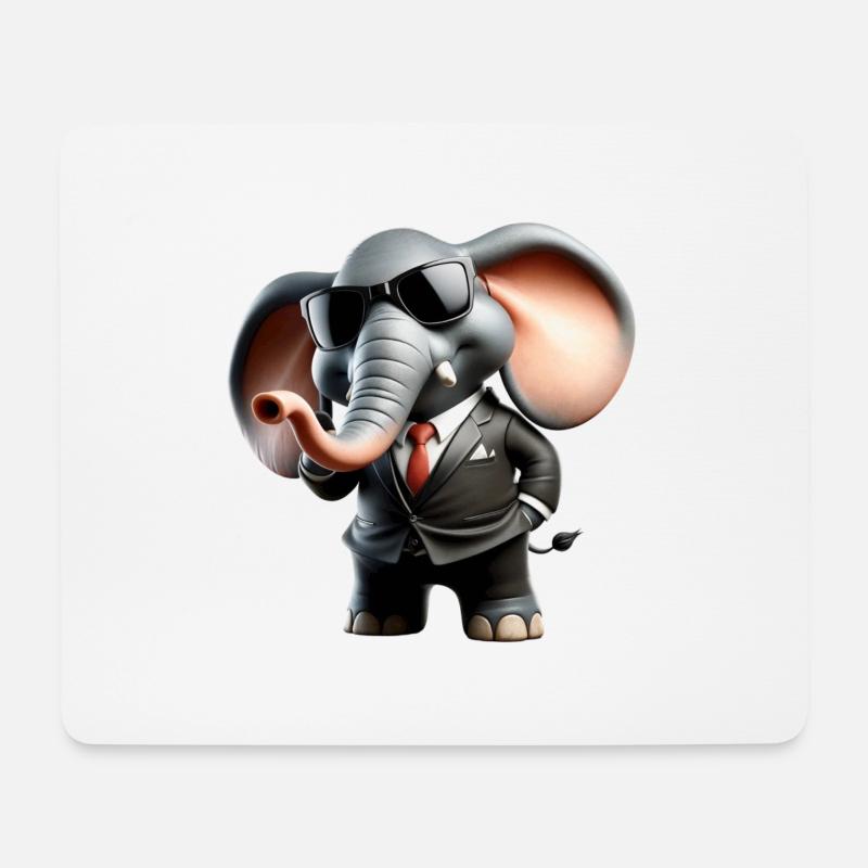 Agent Fant - Mousepad (Querformat) - Weiß