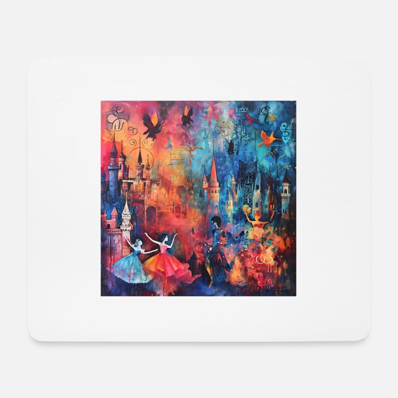 Fairy Tale Night - Mouse Pad (horizontal) - white