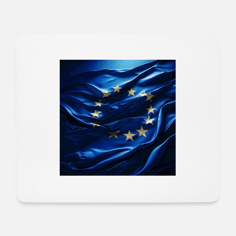 Europe Flag - Mouse Pad (horizontal) - white