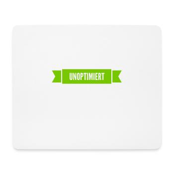 ich bin unoptimiert - Mousepad (Querformat) - Weiß - Vorne