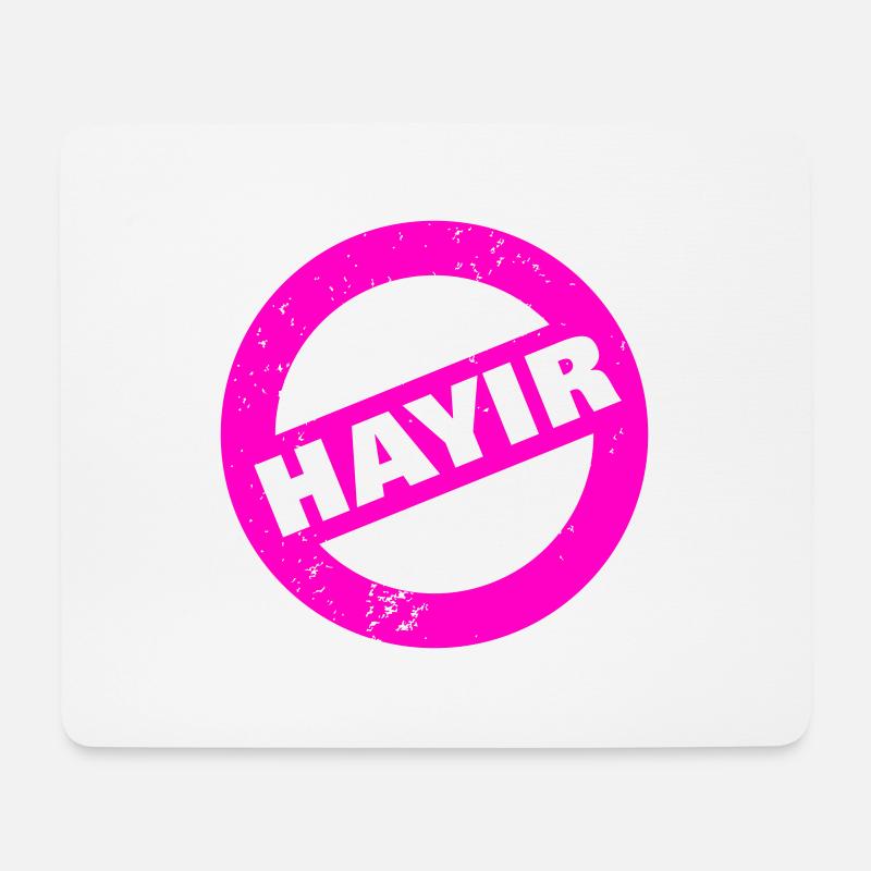 HAYIR - Mouse Pad (horizontal) - white