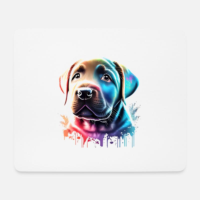 Labrador Retriever Labradorbesitzer Hundehalter - Mousepad (Querformat) - Weiß