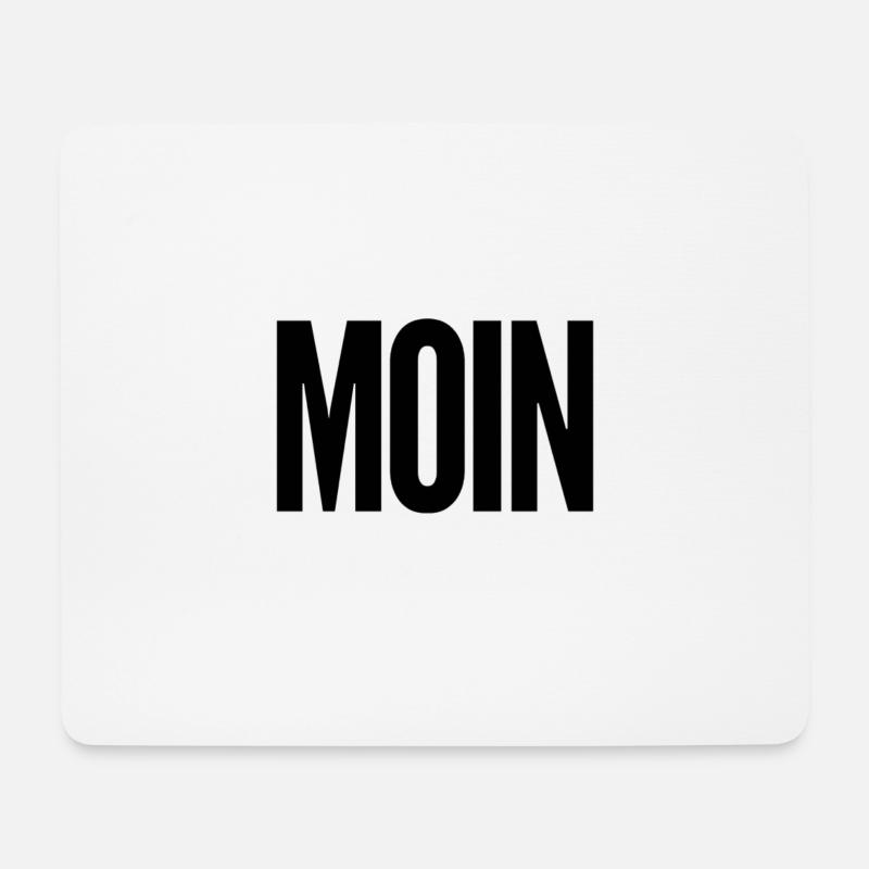 ich grüße dich auf norddeutsch - Mousepad (Querformat) - Weiß