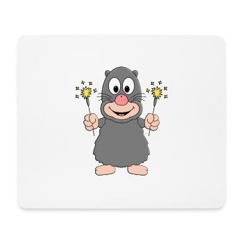 MAULWURF - WUNDERKERZEN - TIER - Mousepad (Querformat) - Weiß - Vorne