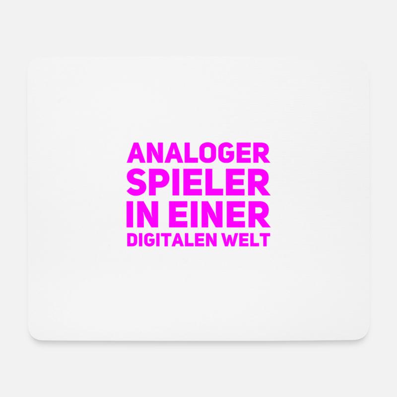 the analogue world - Mouse Pad (horizontal) - white