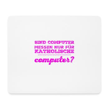 Computermesse - Mousepad (Querformat) - Weiß - Vorne