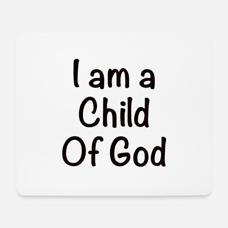 Enfant de Dieu - Tapis de souris (format paysage) - blanc