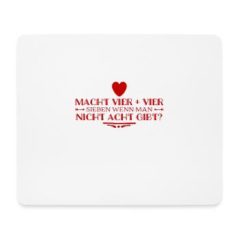 Rechenaufgabe - Mousepad (Querformat) - Weiß - Vorne