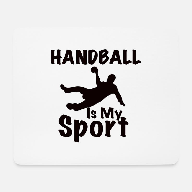 Handball is My sport - Mousepad (Querformat) - Weiß