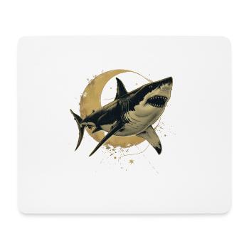 Requin lune - Tapis de souris (format paysage) - blanc - Devant