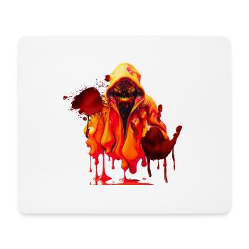 horreur fantôme sanglant - Tapis de souris (format paysage) - blanc - Devant
