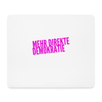 Demokratie ist genial - Mousepad (Querformat) - Weiß - Vorne