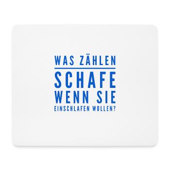 was zählen Schafe? - Mousepad (Querformat) - Weiß - Vorne