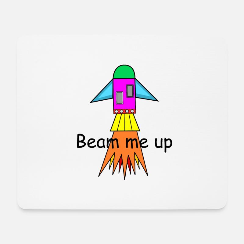 Beam me up - Mouse Pad (horizontal) - white