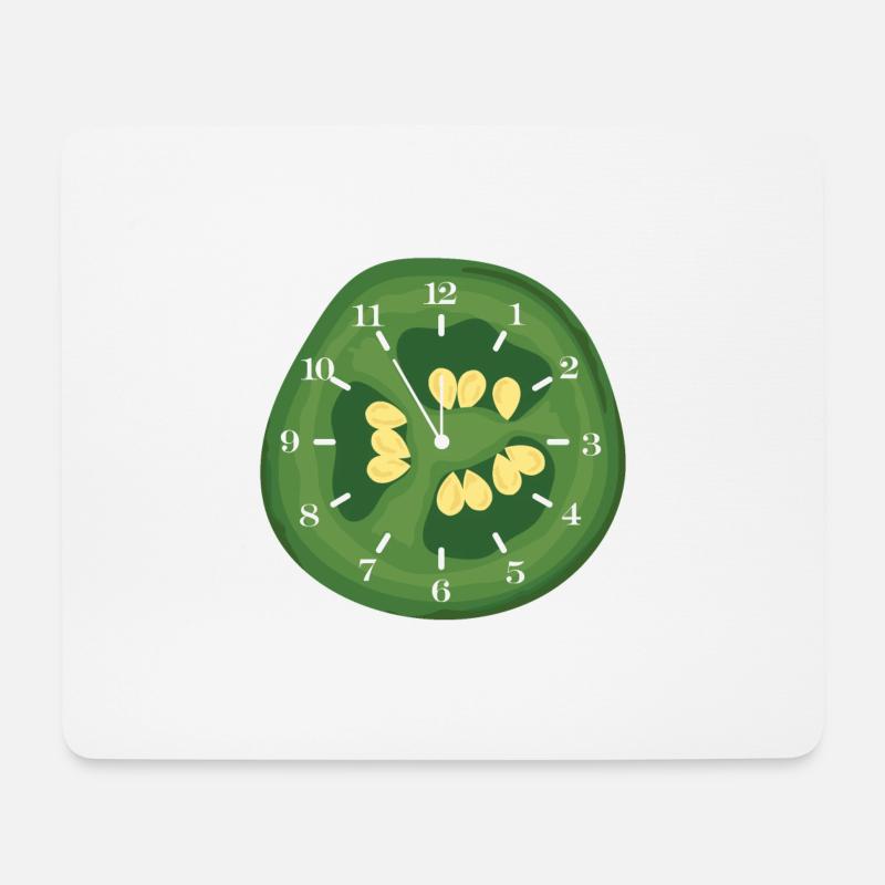 Es ist Zeit für Pfeffer - Mousepad (Querformat) - Weiß