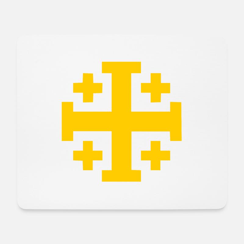 Jerusalem kreuz Jerusalemkreuz - Mousepad (Querformat) - Weiß