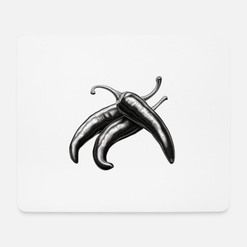 Piment - Tapis de souris (format paysage) - blanc