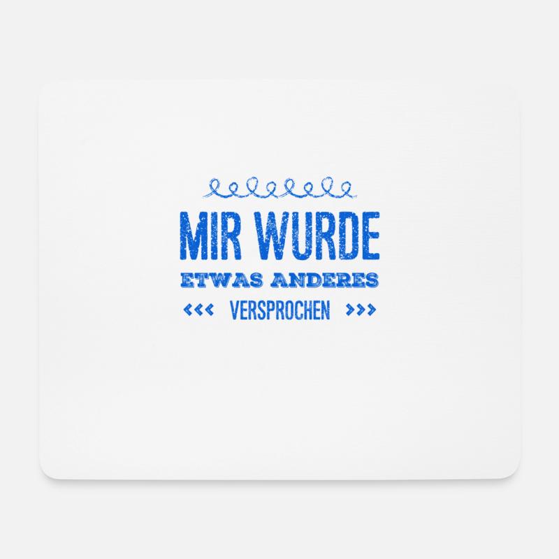 es war eine Lüge - Mousepad (Querformat) - Weiß