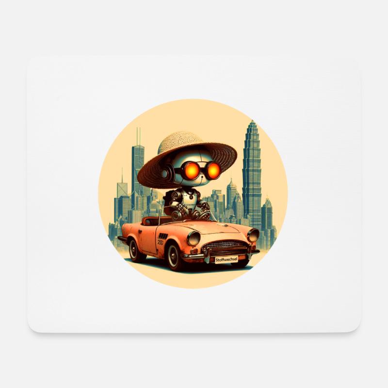 Time Traveler - Mousepad (Querformat) - Weiß