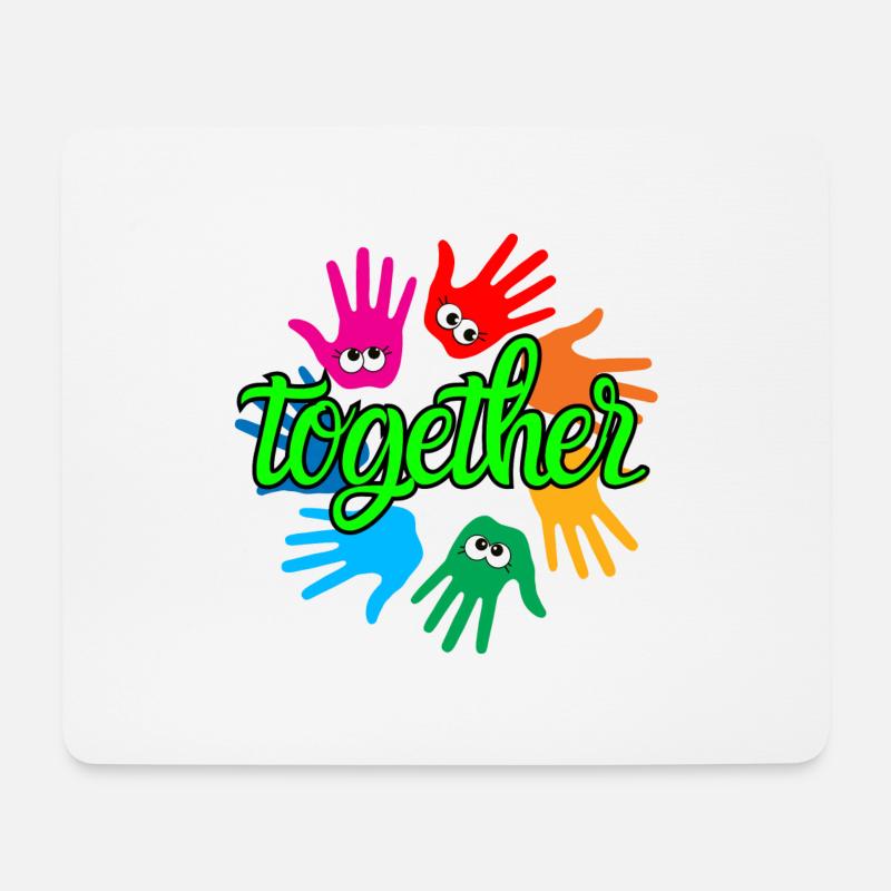 together - Mouse Pad (horizontal) - white