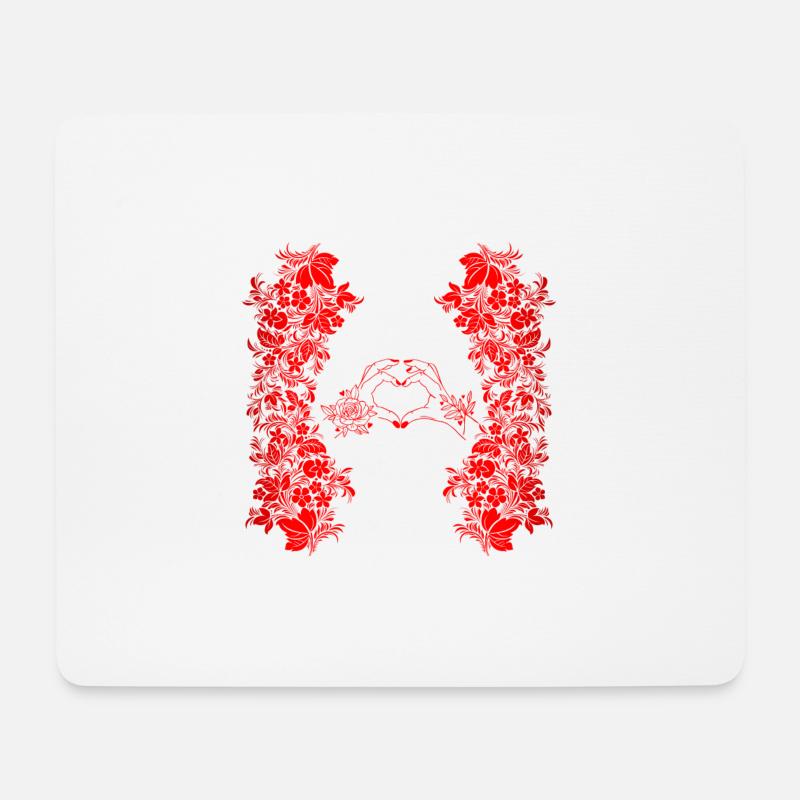 Flower Power - Mouse Pad (horizontal) - white