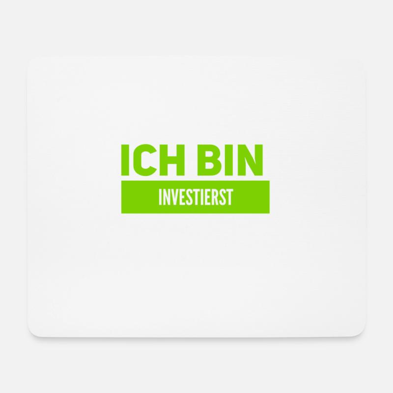 investieren ist super - Mousepad (Querformat) - Weiß