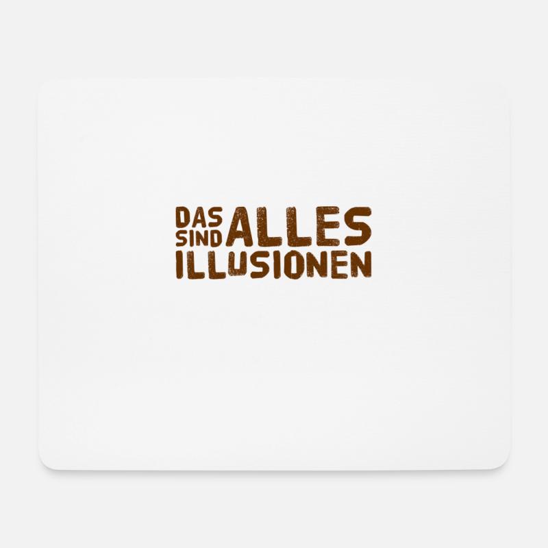 wir werden getäuscht - Mousepad (Querformat) - Weiß