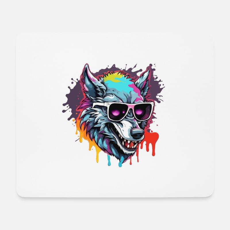 Werwolf / Vollmond / Wesen / Verwandlung / Fluch - Mousepad (Querformat) - Weiß