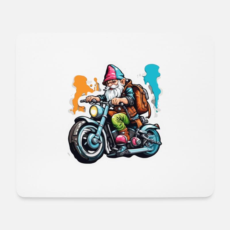 Gartenzwerg / Märchenland / Kobold / Gnom / Logo - Mousepad (Querformat) - Weiß