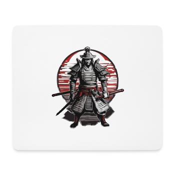 Samurai / Japanisch / Harakiri / Katana / Mann - Mousepad (Querformat) - Weiß - Vorne