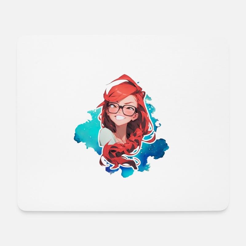 Frau Soline - Mousepad (Querformat) - Weiß