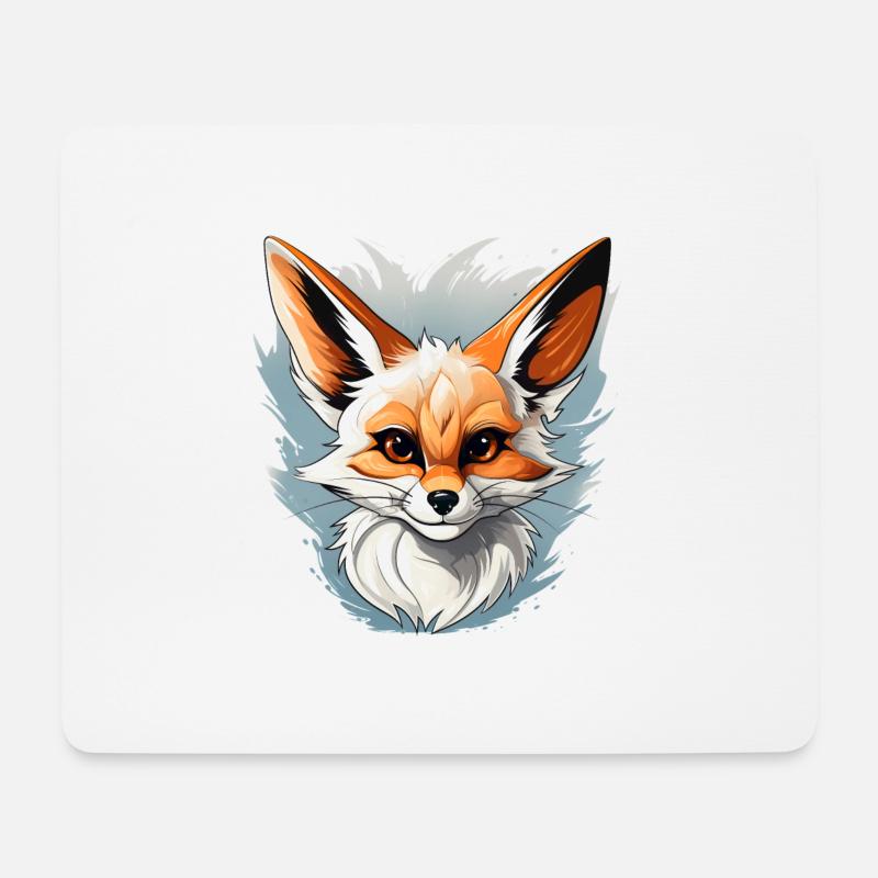 Fenne Logo Volpe Fuchs - Mousepad (Querformat) - Weiß