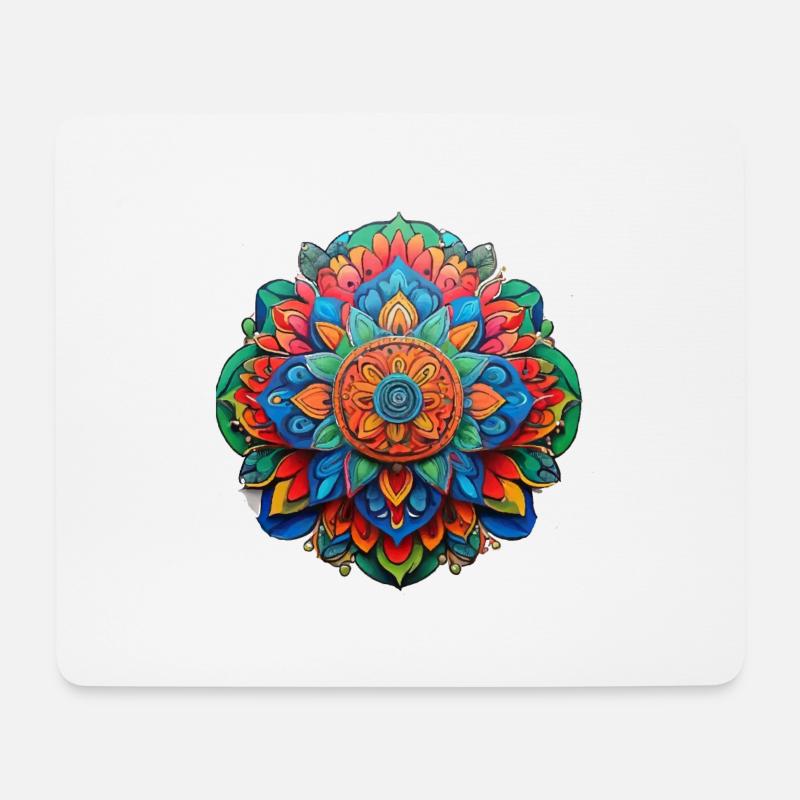 Mandala - Mouse Pad (horizontal) - white
