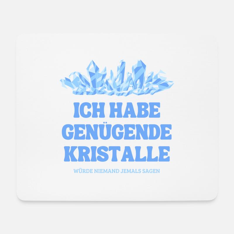 Steinen und Kristalle - Mousepad (Querformat) - Weiß