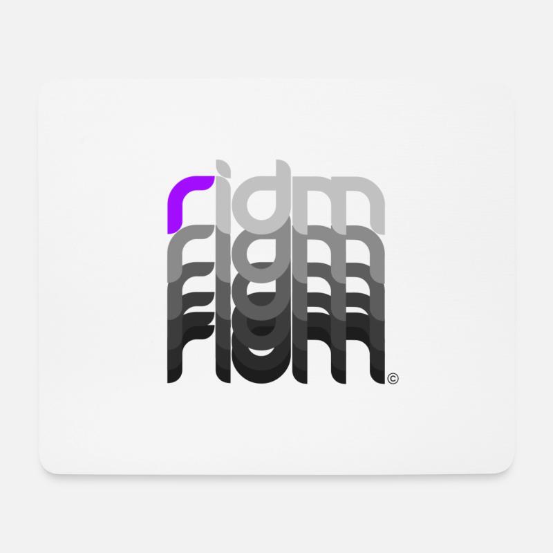 RIDM Fading - Mouse Pad (horizontal) - white