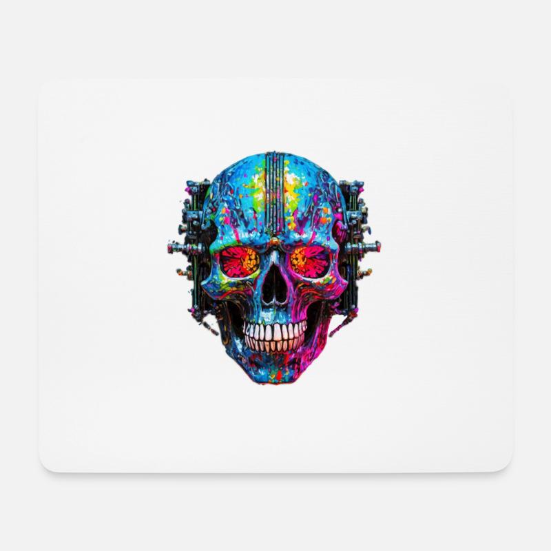 Painted Cyborg - Mouse Pad (horizontal) - white