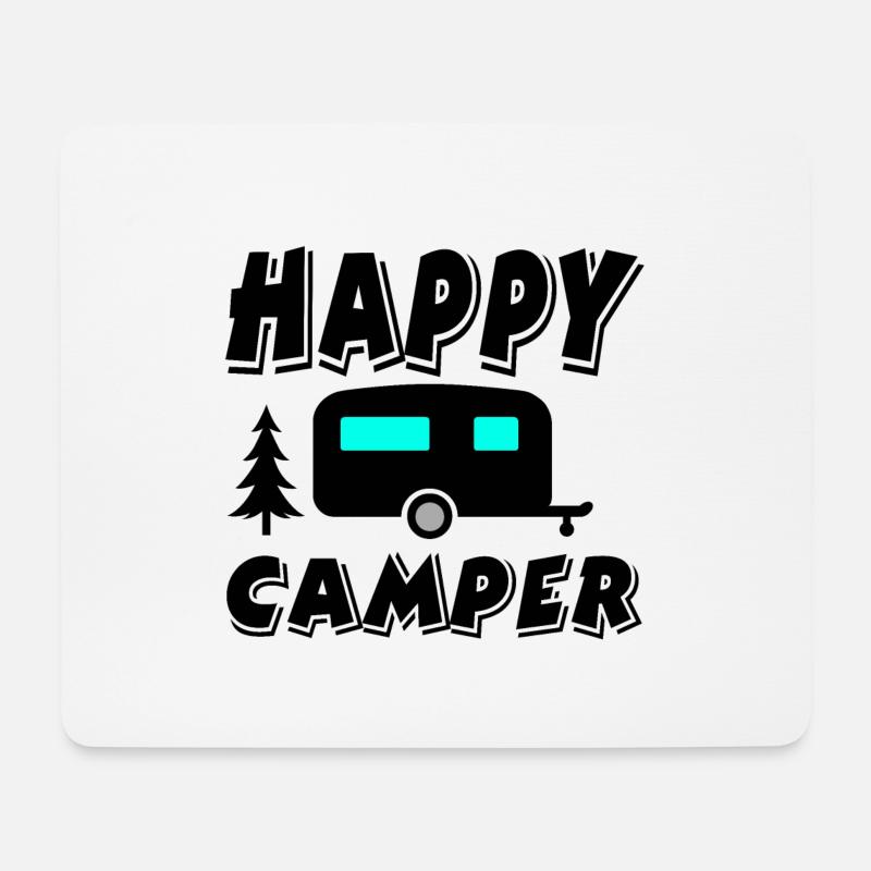 Camper - Mousepad (Querformat) - Weiß