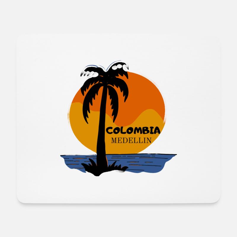 Colombia Medellín Design - Mousepad (Querformat) - Weiß