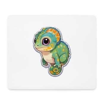Süßes Chamäleon - Mousepad (Querformat) - Weiß - Vorne