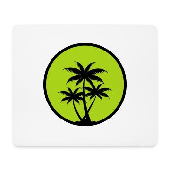 Palm trees - Mouse Pad (horizontal) - white - Front