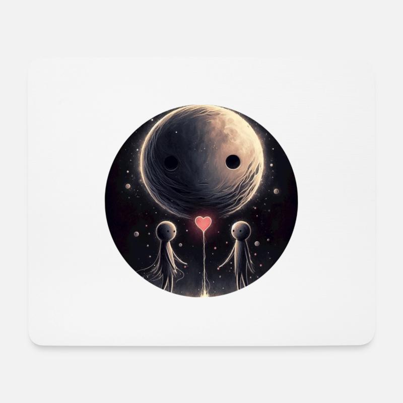 Planet der Hoffnung - Mousepad (Querformat) - Weiß