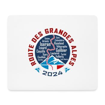 Route des Grandes Alpes V4 | white | 2024 - Mouse Pad (horizontal) - white - Front